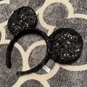 Mickey Mouse Ear Sequin Headband // Disney Parks Minnie Mickey Ears Head…